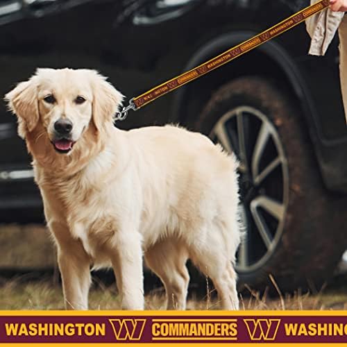 Pets First NFL Washington Commanders Dog & Cat Collar, Small Football Team Collar, Shiny & Colorful, Licensed by The NFL, Team Color (WAC-3588-SM)