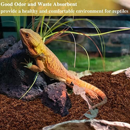 ZeeDix 4 Pack Coconut Fiber Substrate, Premium Coco Coir Reptile Substrate