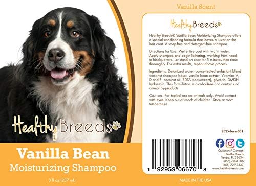 Healthy Breeds Bernese Mountain Dog Vanilla Bean Moisturizing Shampoo 8 oz