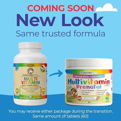 Dog Prenatal Vitamins – Multivitamin for Dogs and Cats 60 Tabs Supplement