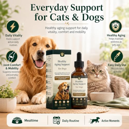 Dog Longevity Supplement with NMN (a Precursor to NAD+), CoQ10, Resveratrol