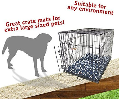 48" Fusion Navy Crate Dog Bed Mat By Majestic Pet Products