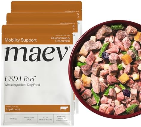Maev Human-Grade Frozen Fresh Beef Dog Food, Hip & Joint, 15 lb
