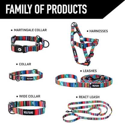 Wolfgang Heavy Duty Adjustable Dog Harness, Pull-Tested to Over 800 lbs for Walking & Training, Quetzal Print, Large | Heavy Duty Adjustable, Pull-Tested for Walking & Training