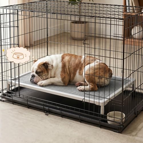 Veehoo Chew Proof Elevated Dog Bed, Silver Aluminum Dog Cot, Pre-Assembled
