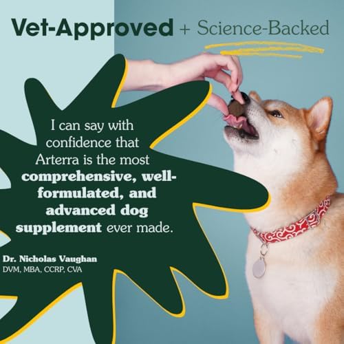 Arterra Longevity Multivitamin for Dogs, Vet-Formulated Soft Chews, 120 Ct