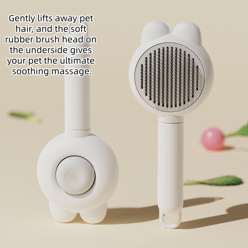 Pet Hair Remover for Furniture, 6-in-1 Dog Cat Lint Roller & Deshedding Tool Kit, Self Cleaning Slicker Brush with Comb Set, Reusable Carpet Couch Cleaner for Long Short Hair, Grooming Supplies