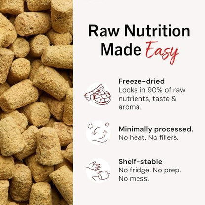 Stella & Chewy's Freeze-Dried Raw Beef Meal Mixers- Dog Food Topper and Mixer - Made with 95% Grass-Fed Beef, Organs & Bone - Perfect for Picky Eaters - Grain-Free - 8 oz