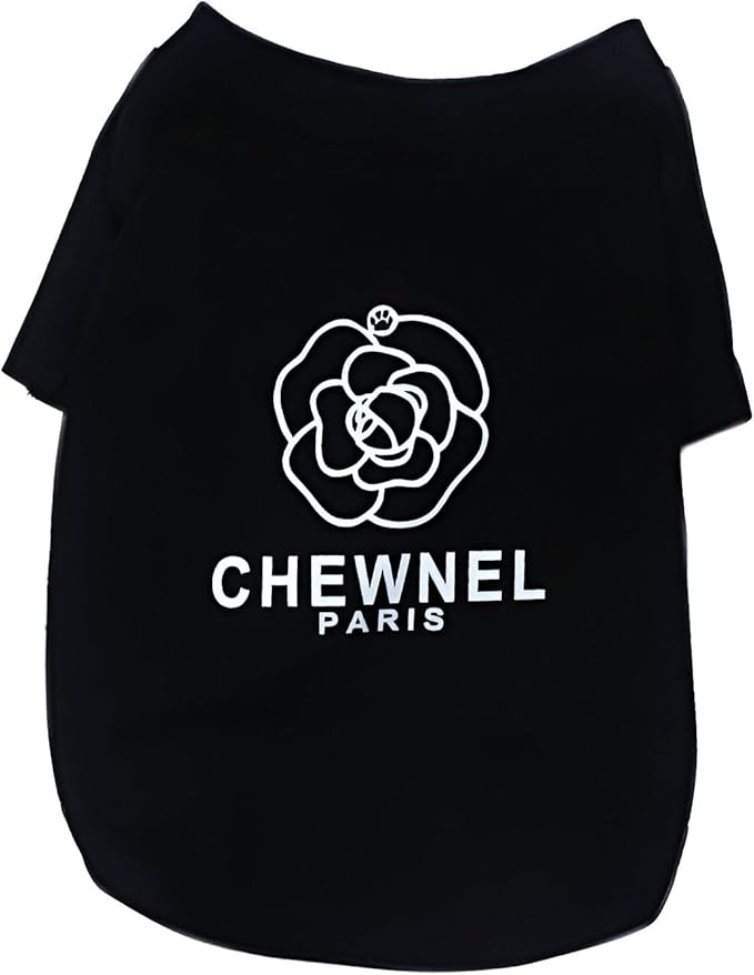 Luxury Designer Dog T Shirt – Cute Puppy Clothes for Small Dogs, Fashion Pet Tee Outfit for French Bulldogs & Chihuahuas, Everything Chic Dog Apparel