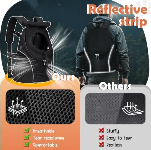 WOYYHO Pet Dog Carrier Backpack with Windows, Ventilated Small Dog Backpack