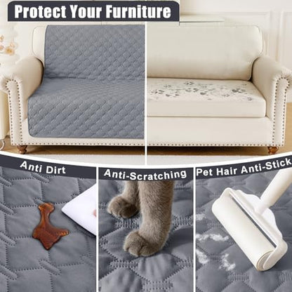 Smiry Waterproof Dog Bed Cover Blanket, Reversible Pet Blanket