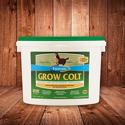 Farnam Grow Colt Supplement for Foal Growth & Development, 30 Day Supply