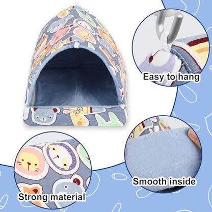 UPINS 2 Pack Guinea Pig Hideout,Guinea Pig Bed