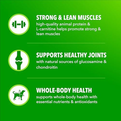 IAMS Proactive Health High Protein Dry Dog Food, Chicken & Beef, 30 lb