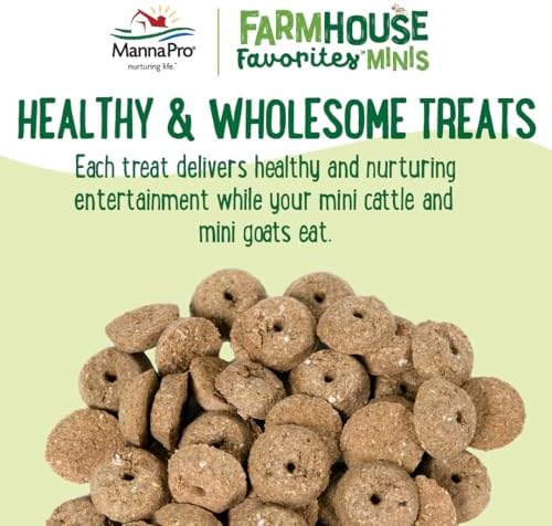 Manna Pro Farmhouse Favorites Mini Goat & Cattle Treats, 3 lb Bag