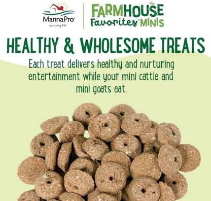 Manna Pro Farmhouse Favorites Mini Goat & Cattle Treats, 3 lb Bag