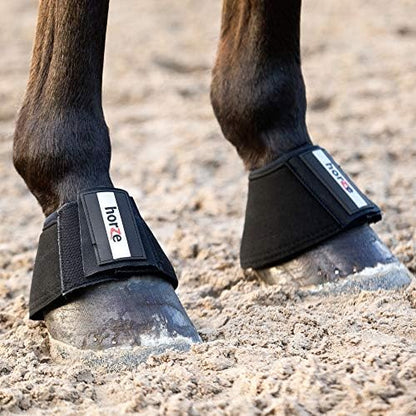Horze All Purpose Bell Boots - Black - XL