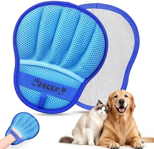 Pet Hair Removal Glove Cat & Dog, Electrostatic Reusable Hair Remover Tool