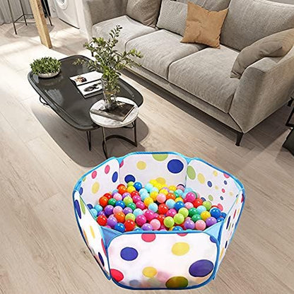 Tfwadmx Portable Small Animal Playpen, Hexagonal, Darkblue, Breathable, Pop-up, 39.4 x 39.4 x 15 Inches, Suitable for Hamster, Gerbil, Chinchilla, Hedgehog, Guinea Pig