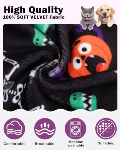 CuteBone Dinosaur Costume Halloween Dog Pajamas, Stretchy Spandex Crystal Velvet Sleepwear Coat for Small Dogs, Soft & Warm Pet Outfit Clothes for Cold Weather, Cozy Pullover Design COSP25S