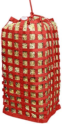 Derby Originals XL Go Around Slow Feeder Horse Hay Bag with Super Tough Bottom and 1 Year Warranty, Red, 71-7132-RED