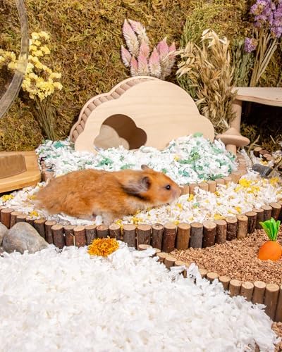 Niteangel Paper Pellets Hamster Bedding: 36L White Absorb Odors & No Dust