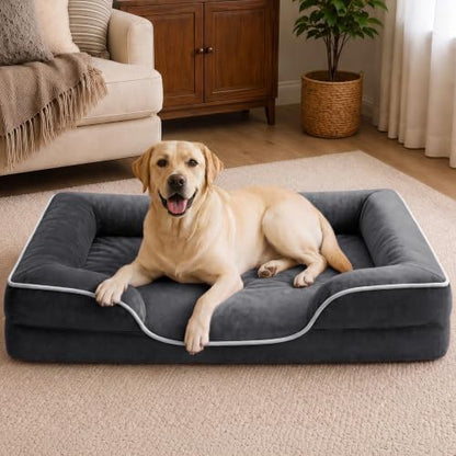 NEWBULIG 42x32 Inch Orthopedic Dog Bed for Indoor Use, Soft Surface