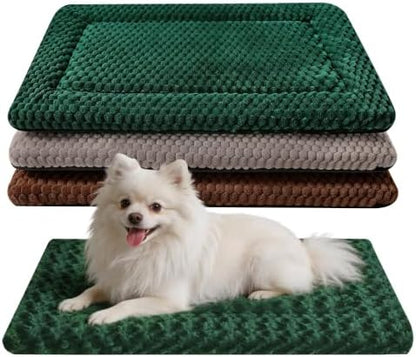 Dog Bed Mat, Reversible Crate Pads for Small/Medium/Large Dogs & Cats Sleeping, Portable & Soft, Dog Beds Crate Pad (Mix, S(24"*18"*1.5")) (Mixed Colors - B-4PCS, S(24"*18"*1.5"))