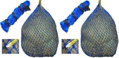 T TEKE Ultra Slow Hay Feeder hay nets, 1" Holes, Hay Bags for Horse, Goats (Pack of 2)
