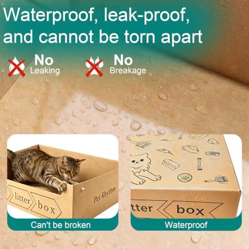 Disposable Cat Litter Box for Big Cats 3 Pack (20''x16''x6'')