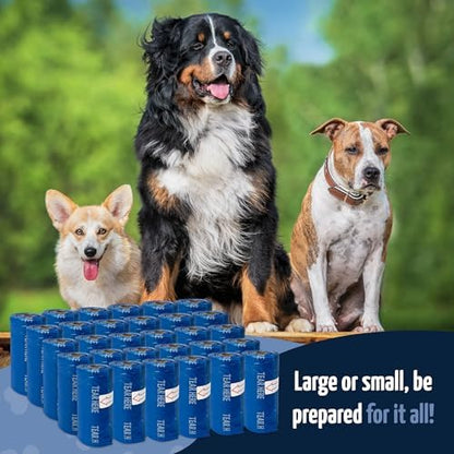 Reli. Biodegradable Dog Poop Bags Rolls (1200 Pack, 80 Rolls) Unscented