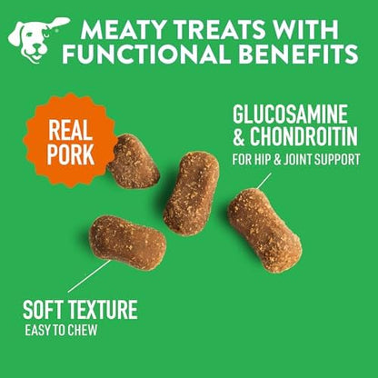DOGSWELL Hip & Joint Soft & Chewy Dog Treats, Bacon, 14 oz. Pouch