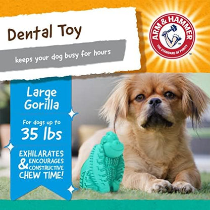 Arm & Hammer Super Treadz Gorilla Dental Dog Chew Toy, Large