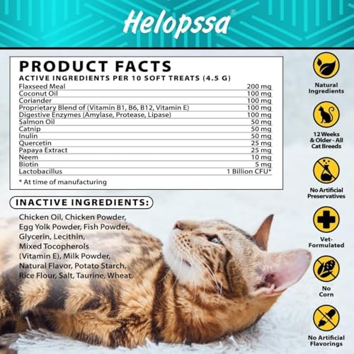Flea and Tick Prevention for Cats - 500 Treats - Cat Flea &Tick Supplement