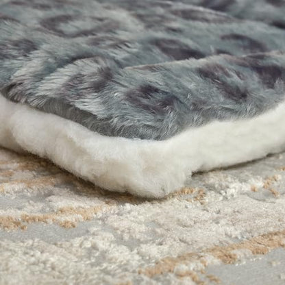 MidWest Homes for Pets Reversible Pet Bed; Machine Washable; Great for Intermediate Dog Breeds; Spotted Gray; 36"; 40236-FVGYS