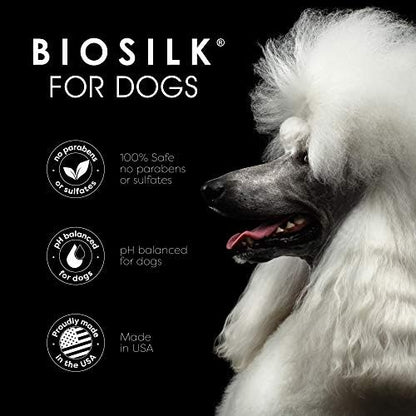 BioSilk for Dogs Silk Therapy Shampoo, with Coconut Oil, 12 Fl Oz, 6-Pack