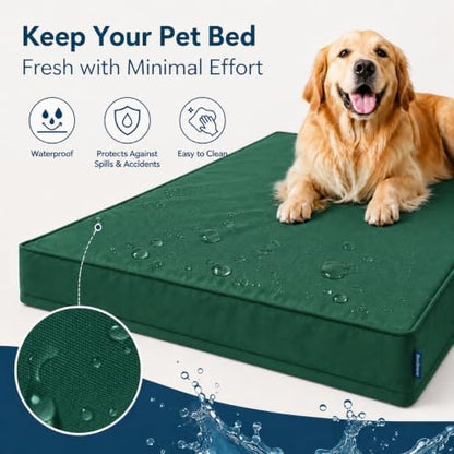 WNPETHOME Outdoor Waterproof Dog Bed Large Sized, Washable Creat Pad 47"