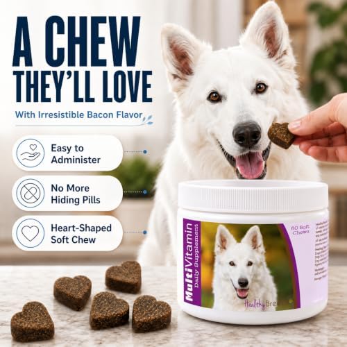 Healthy Breeds German Shepherd Multi-Vitamin Soft Chews 60 Count