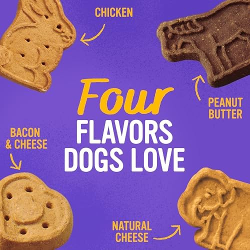 Blue Dog Bakery, More Crunch Assorted Biscuit, Large Dog Treats 18oz 1pk