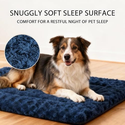 Dog Bed Mat - Dog Crate Pad - Reversible Mat for Pet Comfort - Soft Bed Crate Pads with Dual-Sided Design for All Seasons - Durable, Machine Washable Mat for Crates, Travel, and Home
