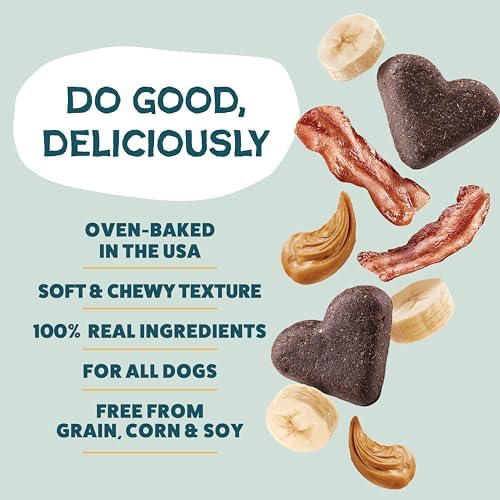 Shameless Pets Soft-Baked Dog Training Treats, Bananas for Bacon - 16 oz