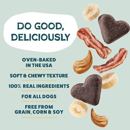 Shameless Pets Soft-Baked Dog Training Treats, Bananas for Bacon - 16 oz