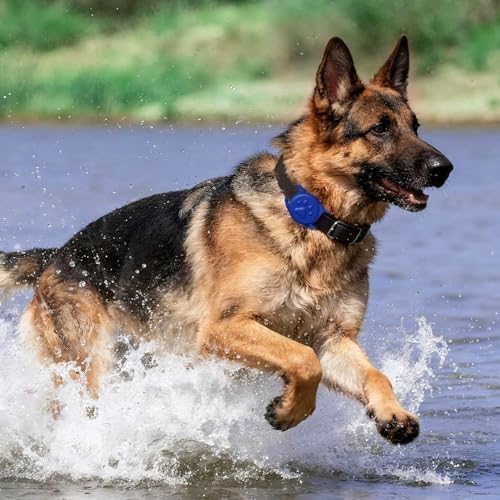IP68 Waterproof Dog AirTag Holder for Dog Collar, Soft, Stretchy Silicone