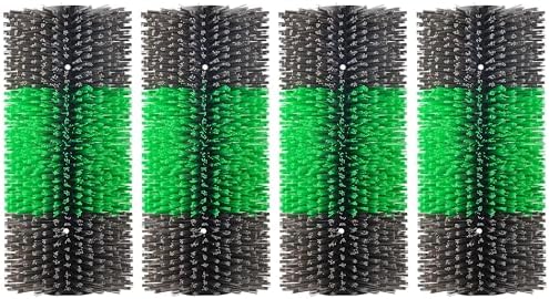 4PCS Livestock Scratch Brushes, Green (Including 304 Stainless Steel Screws, Best Firm Bristle Brushes, Suitable for Horses, Cows, Sheep, Pigs, Deer etc.)