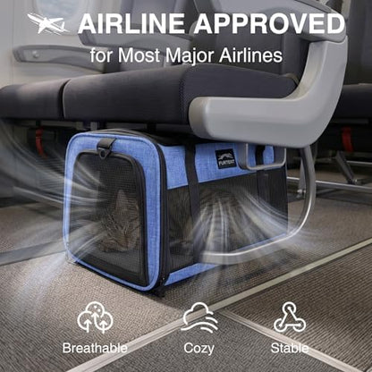 Cat Carrier, Soft Sided Airline Approved Dog Carrier for Small Dogs & Cats