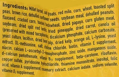 Hari Hagen Tropimix Enrichment Food for Cockatiels & Lovebirds, 2 lb.