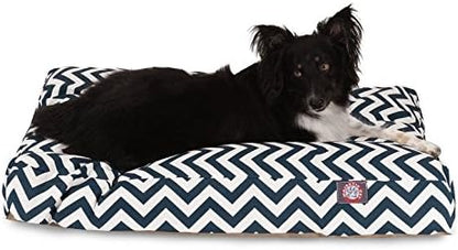 Majestic Pet Rectangular Dog Bed, Medium, 36x29x4 in, Washable, Gray
