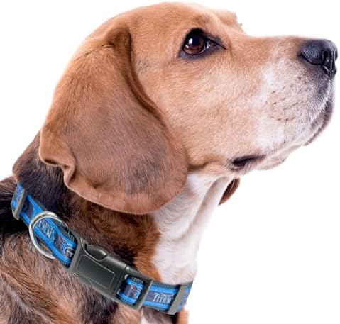 Pets First NFL Tennessee Titans Licensed PET COLLAR, Extra Large - Heavy-Duty, Strong, and Durable Dog Collar. Available in 31 Football Teams and 4 Sizes