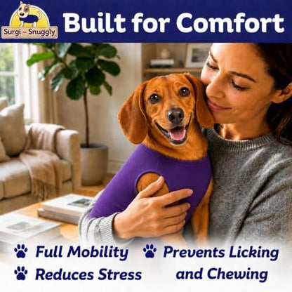 Surgi Snuggly Dog Surgery Recovery Suit, Cone Alternative, Spay/Neuter S