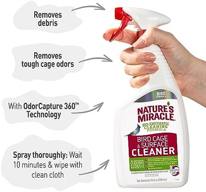 Nature's Miracle Bird Cage & Surface Cleaner,(Pack of 2)